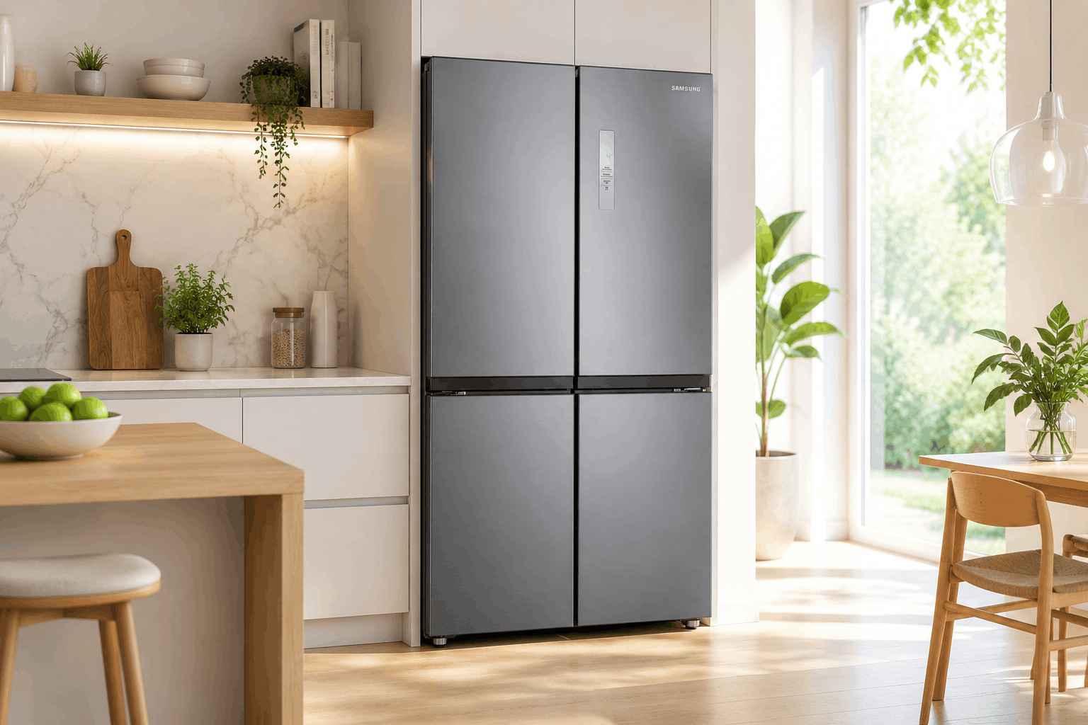Réfrigérateur Side By Side Samsung  RF48A4000M9MA 4 PORTES